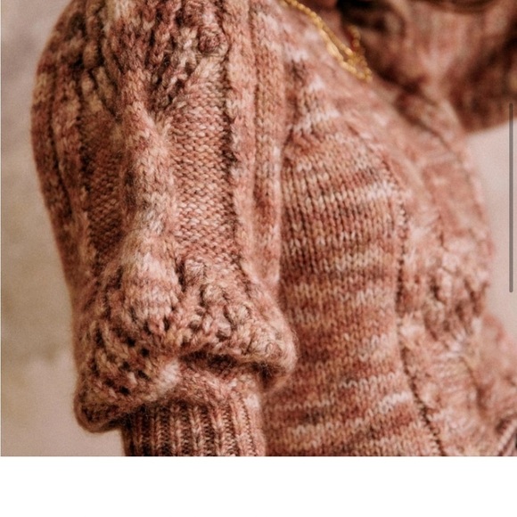 🤎Sezane Mohair Wool Knit Short Sleeve
Sweater Giulia XXL🤎 - Picture 6 of 8